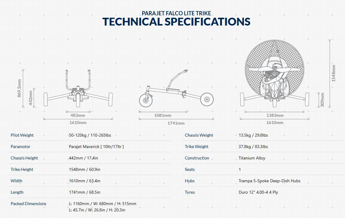Parajet Falco Lite Trike