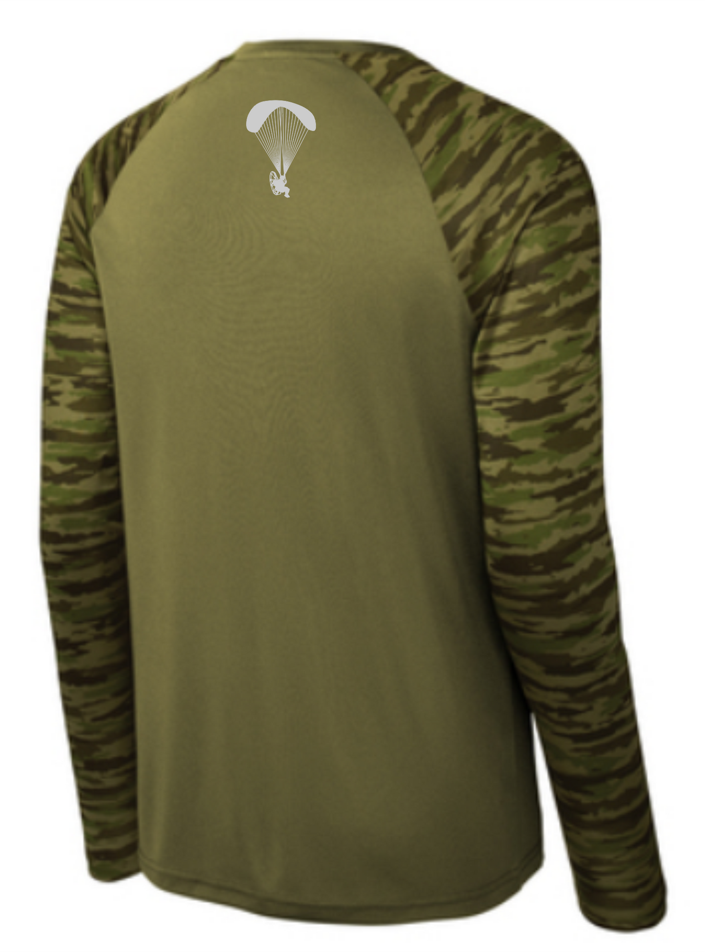 Lone Star Paramotor Drift Camo Long Sleeve Colorblock Tee