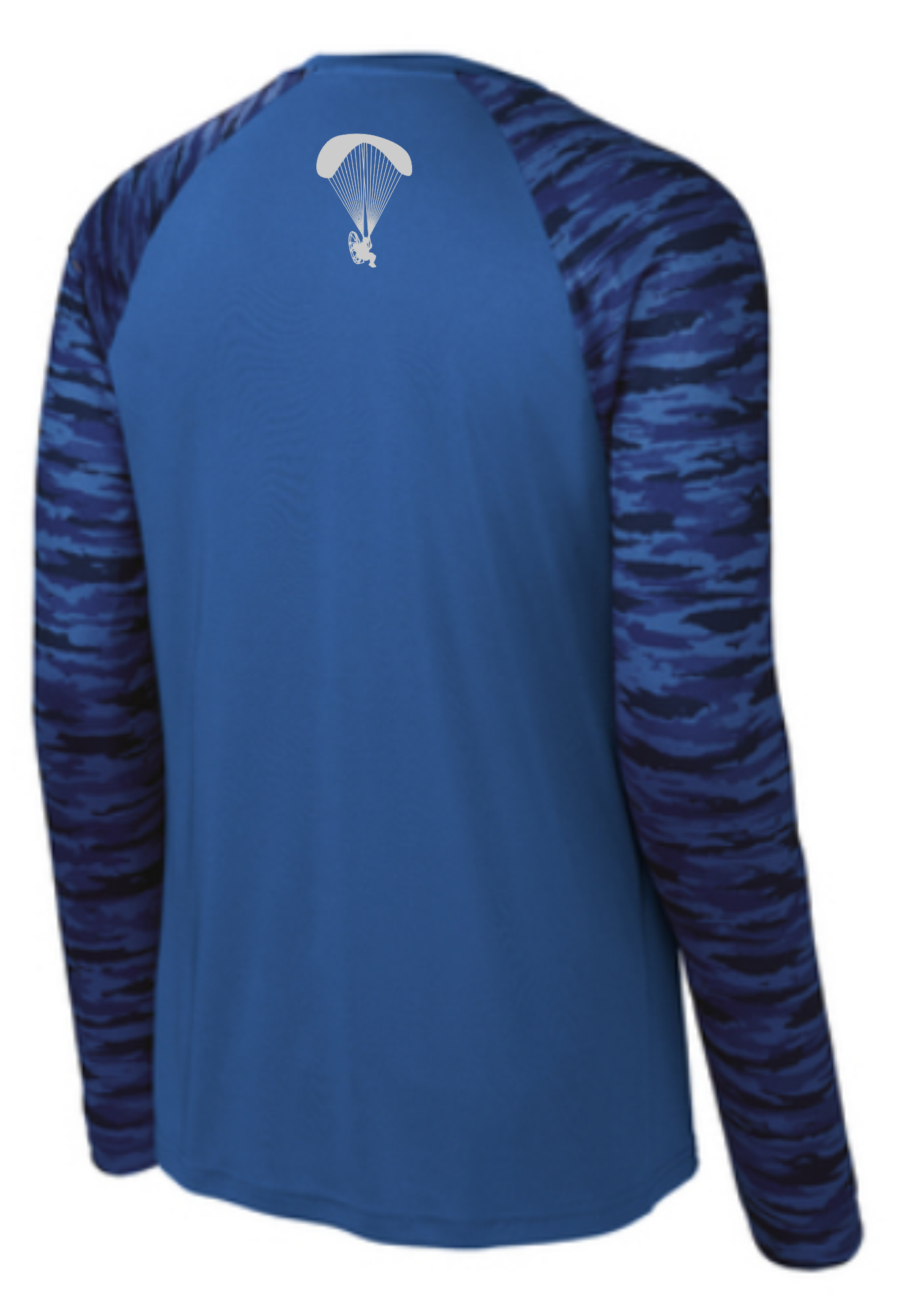 Lone Star Paramotor Drift Camo Long Sleeve Colorblock Tee